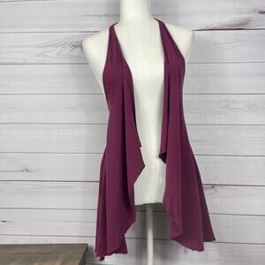 MIKA Draped Front Vest Size S/M Women's